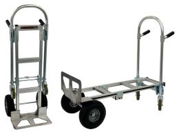 2-in-1 Sack Truck & Trolley - Aluminium - 300kg Max Load