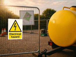 "Electrical Hazard" Warning Safety Sign