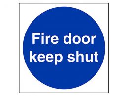 "Fire Door Keep Shut" Mandatory Site Safety Sign