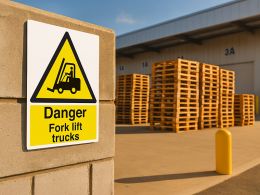 "Fork Lift Trucks" Warning Safety Sign