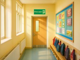 "Fire Exit" Glow in the Dark Safety Sign