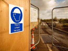 "Hard Hat Area" Mandatory Site Safety Sign