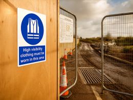 "High Vis" Mandatory Site Safety Sign