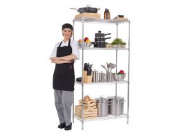 Chrome Kitchen Shelves