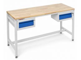 Long Workbench with Drawers