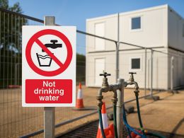 "Not Drinking Water" Prohibition Sign
