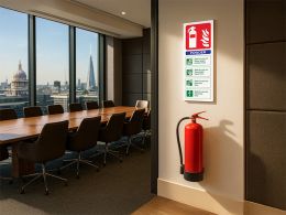 Powder Fire Extinguisher Sign