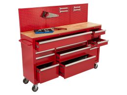 Rolling Workbench with Pegboard