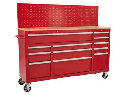 Rolling Workbench with Pegboard