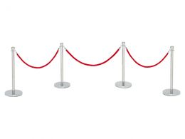 Red Velvet Rope Barrier