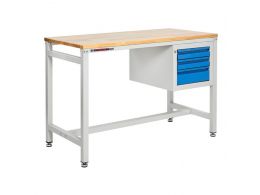 Metal Workbench with Drawers