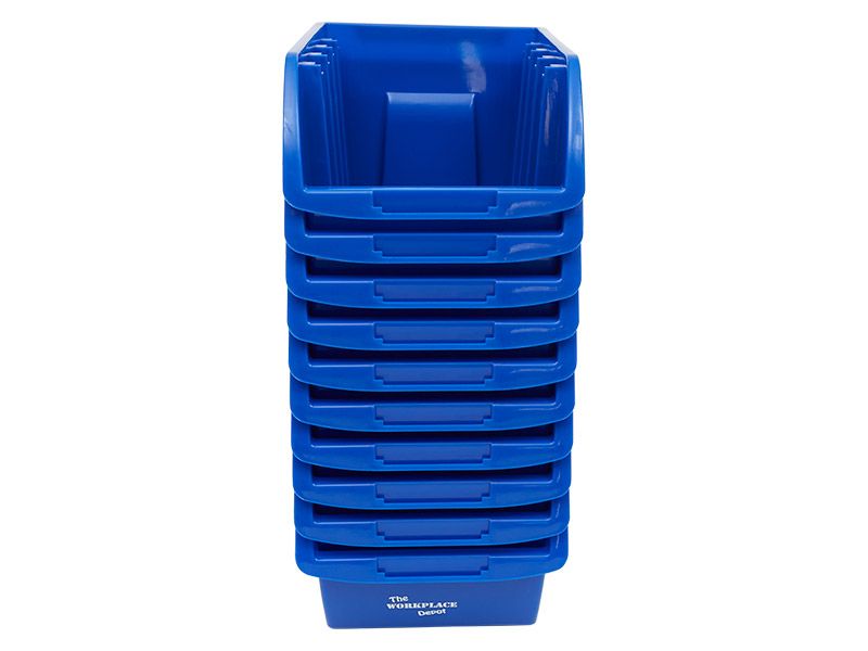 Blue Plastic Storage Bins Free UK Next Day Delivery