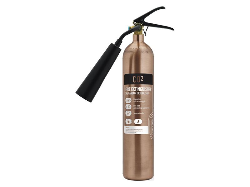 Brushed Copper Fire Extinguisher