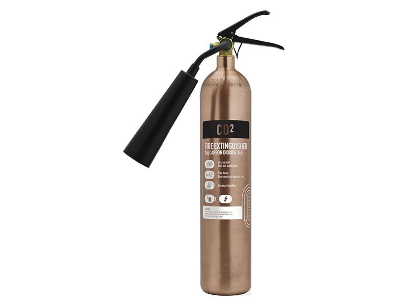 Brushed Copper Fire Extinguisher Free Delivery