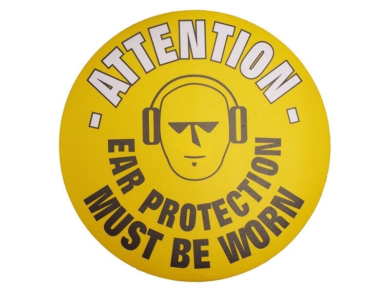 Ear Protection Floor Symbol Marker