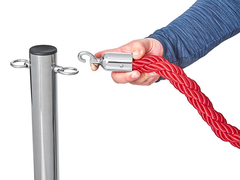 Red Rope Barrier Free Delivery