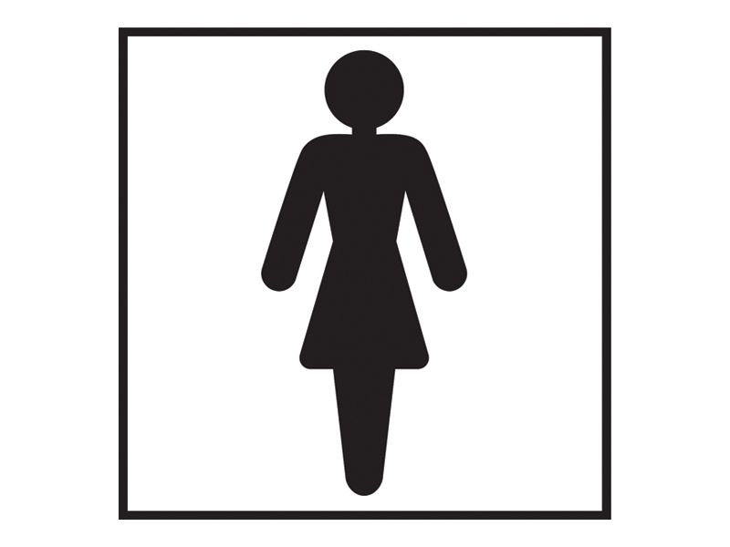 Female Washroom Sign Free Delivery