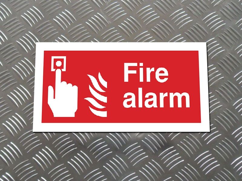 "Fire Alarm" Fire Safety Equipment Sign