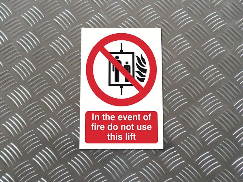 "In The Event Of Fire" Fire Safety Equipment Sign