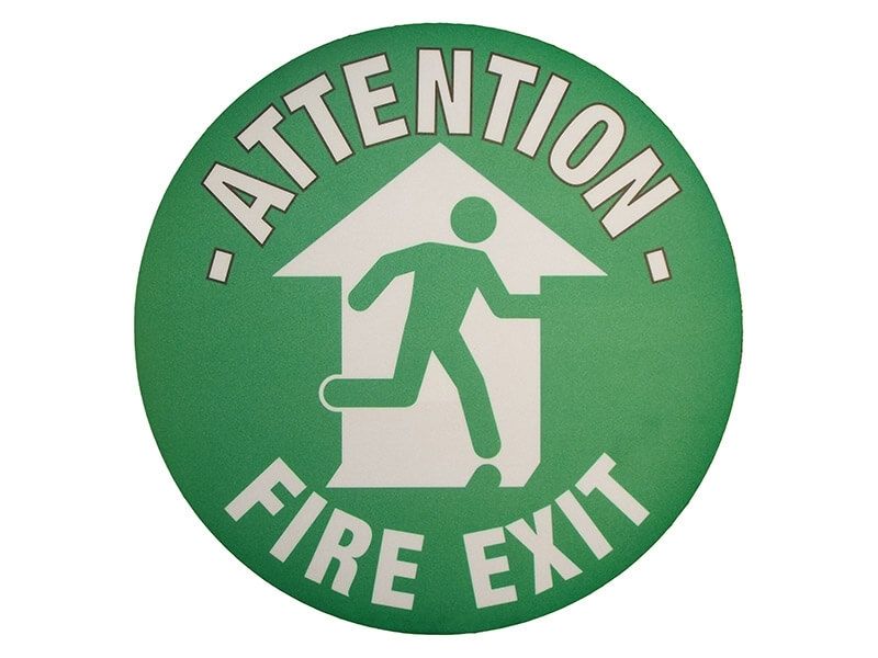 Fire Exit Floor Symbol Marker