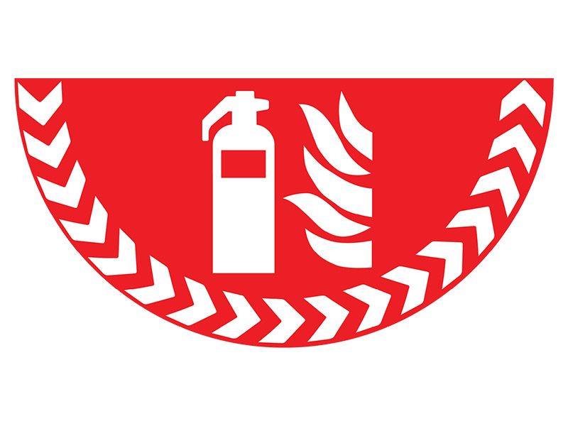 Fire Extinguisher Floor Graphic Marker