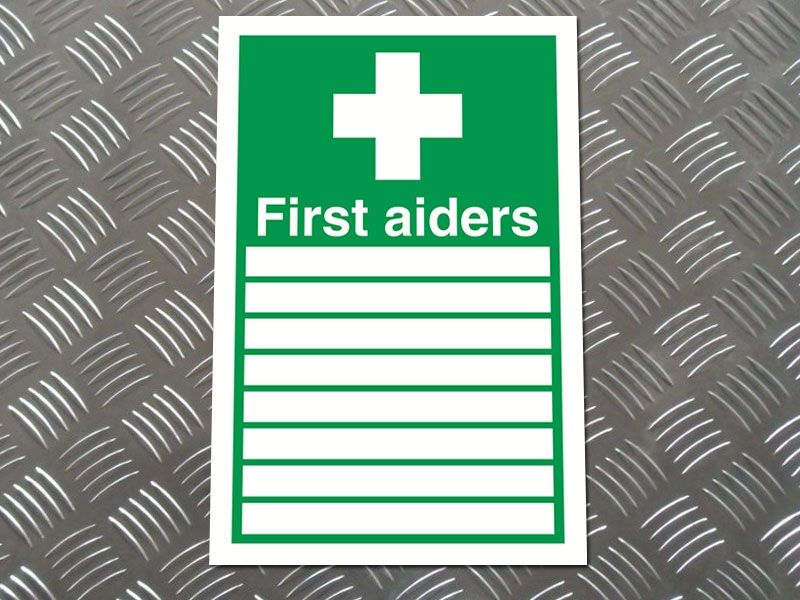 "First Aiders" First Aid Sign