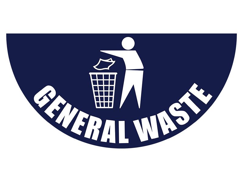 General Waste Floor Graphic Marker