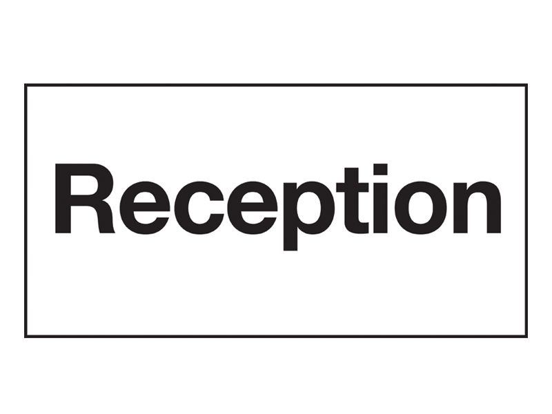 Reception Sign