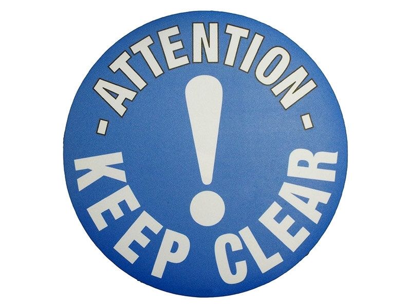 Keep Clear Floor Symbol Marker