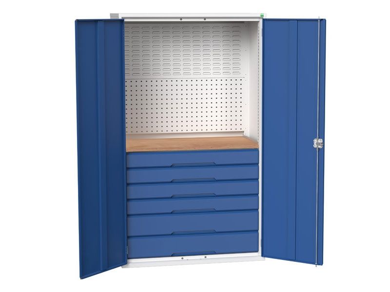 Kitted Cupboard with 6 Drawers Free Delivery