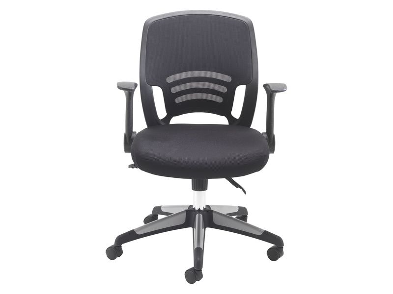Mesh Office Chair With Folding Arms Free Next Day Delivery