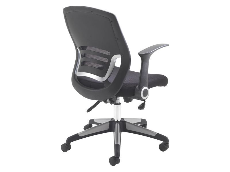 Mesh Office Chair With Folding Arms Free Next Day Delivery