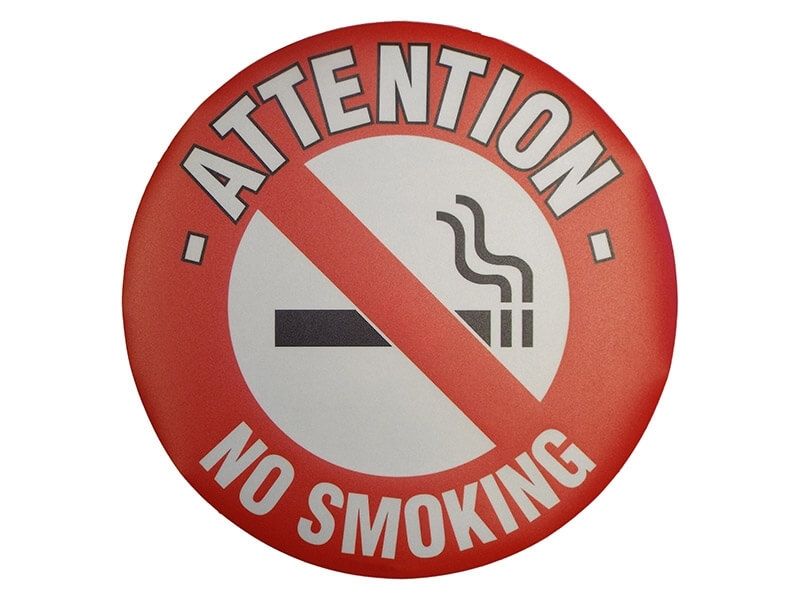 No Smoking Floor Symbol Marker