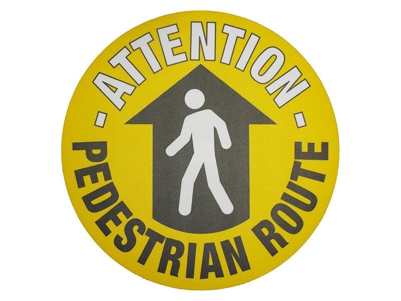 Pedestrian Route Floor Symbol Marker