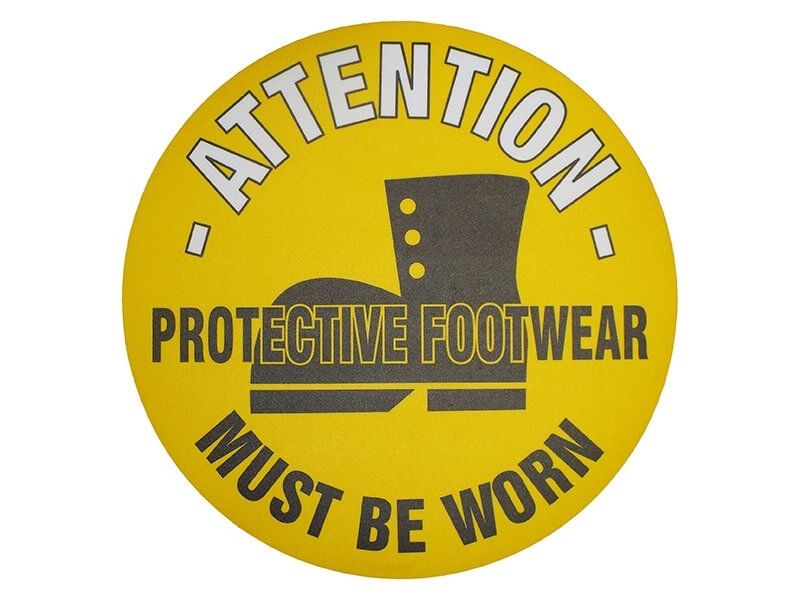Protective Footwear Floor Symbol Marker Free Delivery
