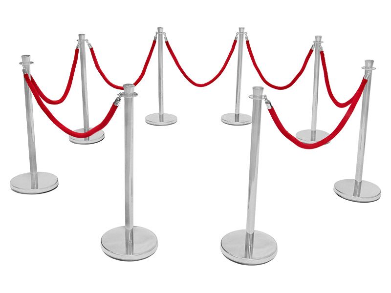 Red Carpet Rope Barriers Free Delivery