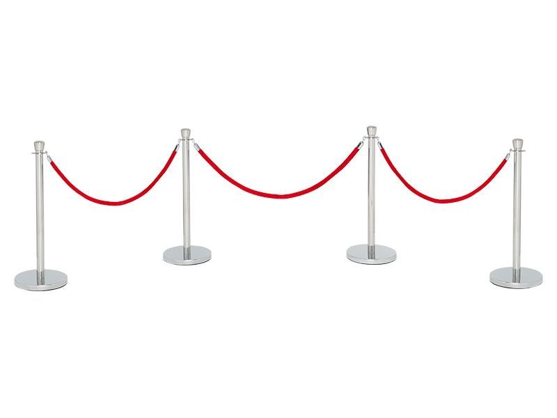 Red Velvet Rope Barrier