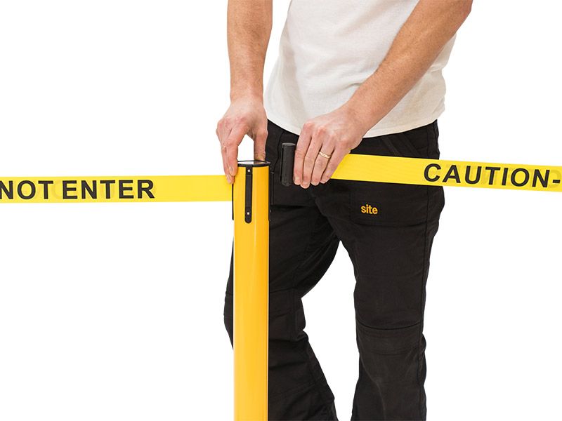 Retractable Caution Barrier Free Next Day Delivery