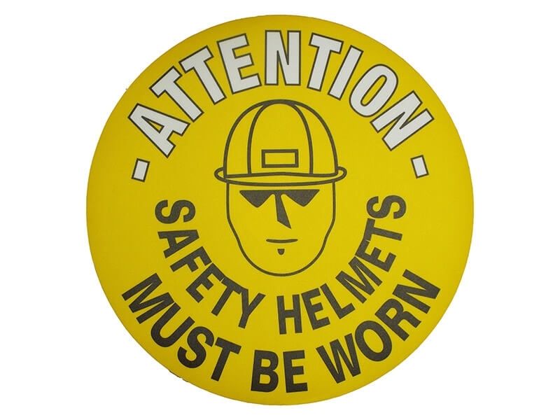 Safety Helmets Floor Symbol Marker