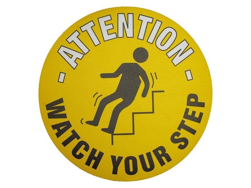 Watch Your Step Floor Symbol Marker