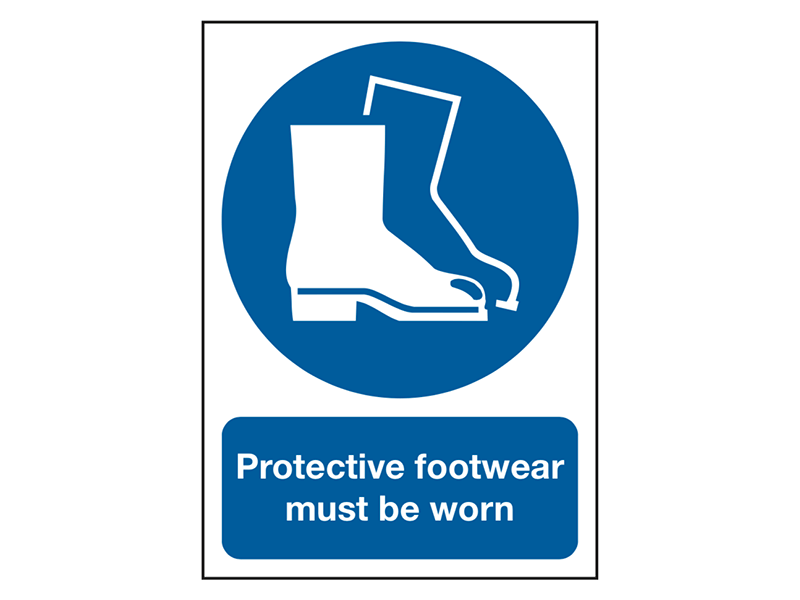 "Wear Boots" Mandatory Site Safety Sign Free Delivery