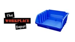 Blue Plastic Storage Bins
