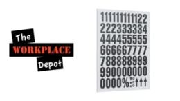 Black on White Magnetic Letters