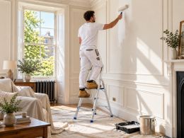 3 Tread Lightweight Aluminium Step Ladder - 150kg Capacity - 2.1m Approx Working Height