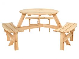 6 Seater Round Bench