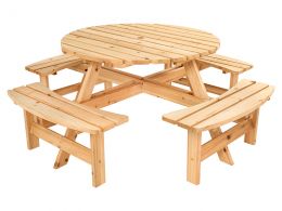 8 Seater Outdoor Bench