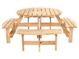 8 Seater Outdoor Bench