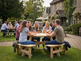 8 Seater Outdoor Bench