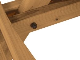 Walnut 8 Seater Outdoor Bench