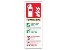 Foam Fire Extinguisher Sign